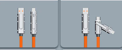 180° rotating, wear-resistant cable