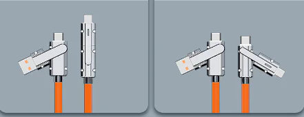 180° rotating, wear-resistant cable
